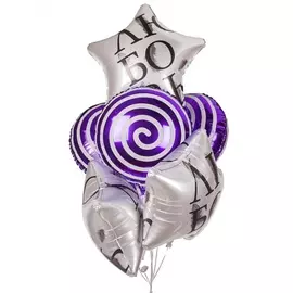 Букет шаров "Гипноз" (7 или 15 шаров)