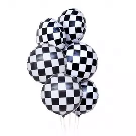 Букет шаров "Гоночный флаг" (7 или 15 шаров)
