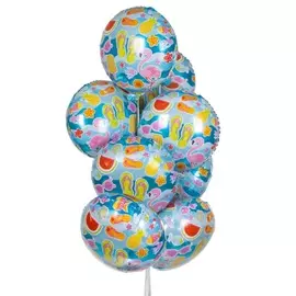 Букет шаров "Лето у моря" (9 или 18 шаров)