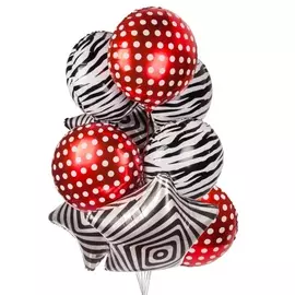 Букет шаров "Орнаменты" (9 или 18 шаров)