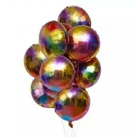 Букет шаров "Радужные блики" (7 или 15 шаров)