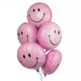 Букет шаров "Розовый смайл" (7 или 15 шаров)