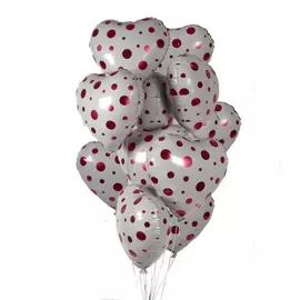 Букет шаров "Сердечки" (7 или 15 шаров)