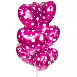 Букет шаров "Сердечки" (9 или 18 шаров)