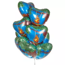 Букет шаров "Влюблённый пёс" (9 или 18 шаров)