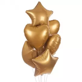 Букет шаров "Золотая пора" (7 или 15 шаров)