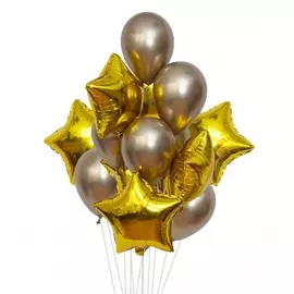 Букет шаров "Золото" (11 или 21 шар)