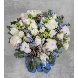 Букет "Синий иней"