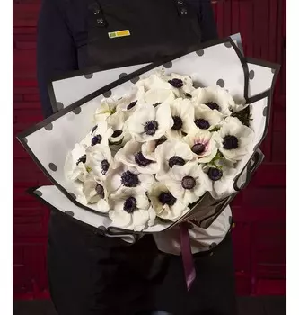 Букет-соло "Белые анемоны" (15,25,51 или 75)