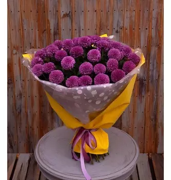 Букет-соло хризантем "Gustav" (7,15,21,35 или 51)