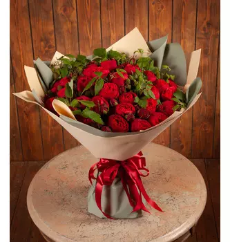 Букет-соло пионовидных роз Piano (15,25,35,51,75 или 101)