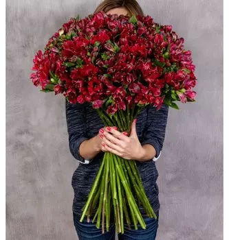 Букет-соло "Рубин" (15,25,35,51,75 или 101)