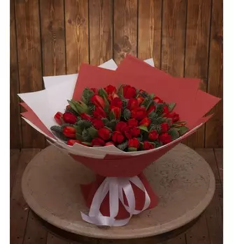 Букет-соло "Страсть" (15,25,35,51,75 или 101)