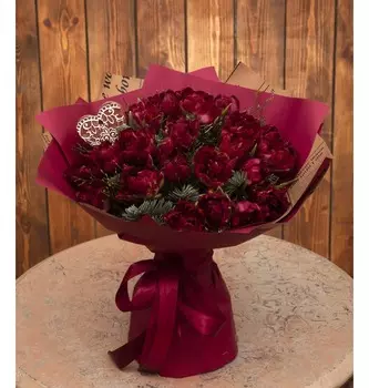 Букет-соло тюльпанов "Magic" (15,25,35,51,75 или 101)