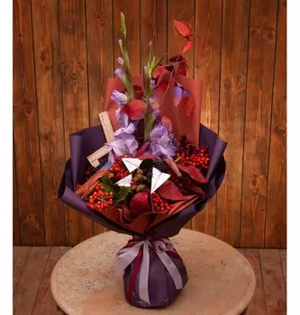 Букет-трио "Бумажный самолётик"