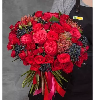 Букет-трио "Поцелуй любви"