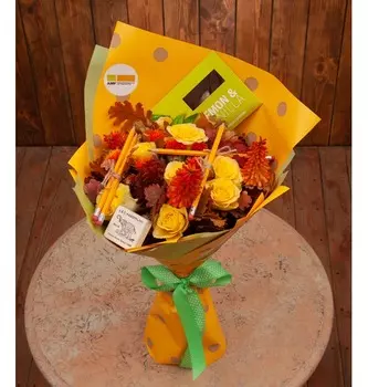 Букет-трио "Школьные знания"