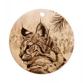 Доска разделочная круглая "Рысёнок"