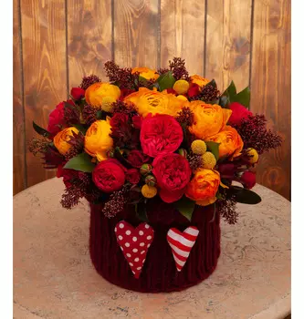 Композиция "Два сердца"