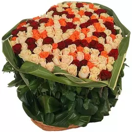 Композиция из роз "В доказательство любви..."