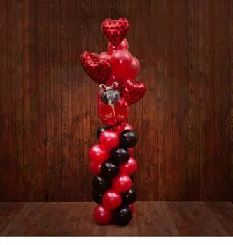 Композиция из шаров "Божья коровка"