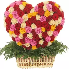 Композиция "Палитра любви" (251 роза)