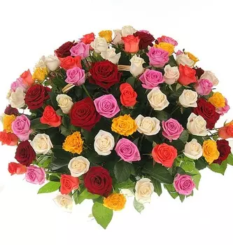 Композиция "Праздничный салют" (51, 101 или 201 роза)