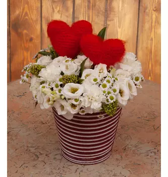 Композиция "Сердечный дуэт"