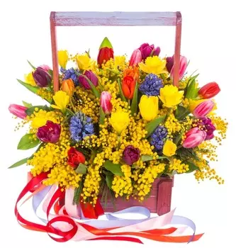 Композиция "Весенний поцелуй"