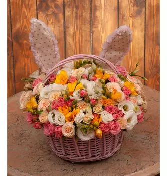 Композиция "Весенний зайчик"