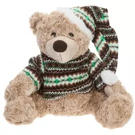 Мягкая игрушка "Мишка Генри в свитере и шапке" (28 см)