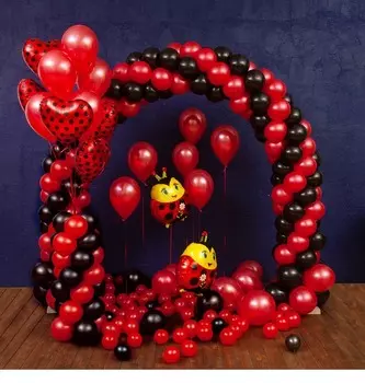 Оформление шарами "Божья коровка"