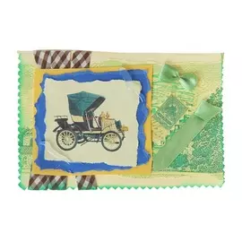 Открытка ручной работы "Ретро авто"