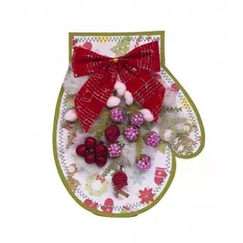 Открытка ручной работы "Варежка"