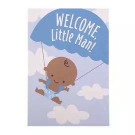 Открытка ручной работы "Welcome, little man!"