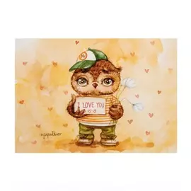 Почтовая открытка "I love you"