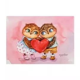 Почтовая открытка "Любовь навсегда"