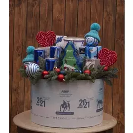 Подарочная коробка "Белый бык"