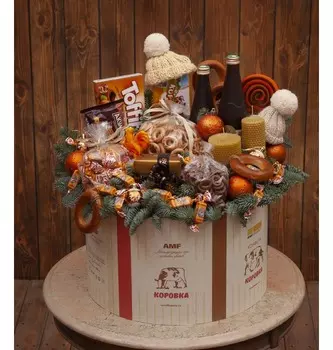 Подарочная коробка "Коровка"