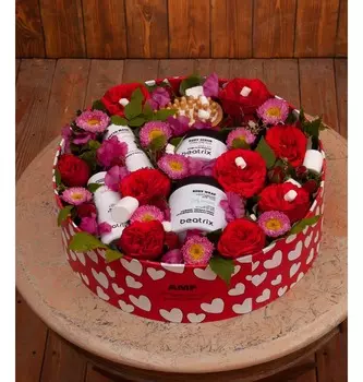 Подарочная коробка "Малиновый зефир"