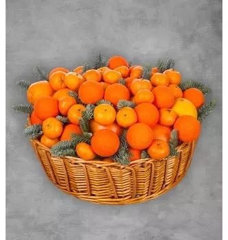 Подарочная корзина "Цитрусовый рай"