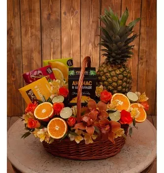 Подарочная корзина "Фруктовый остров"