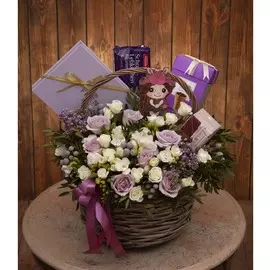 Подарочная корзина "Красота сапфира"