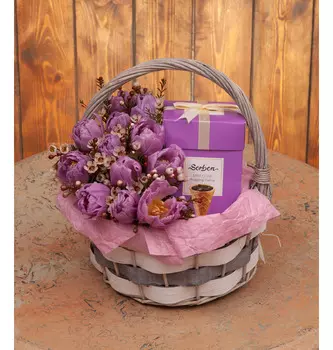 Подарочная корзина "Песня о весне"