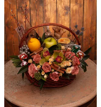 Подарочная корзина "Весенний привет"