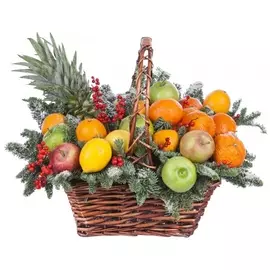 Подарочная корзина "Зимний фреш"