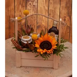 Подарочное кашпо "Медовый поцелуй"