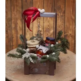 Подарочное кашпо "Новогодний узор"