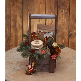 Подарочное кашпо "Подарок от Деда Мороза"