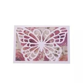Поздравительная открытка "Ажурная бабочка"